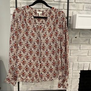 Joie Paisley Button Down Blouse
